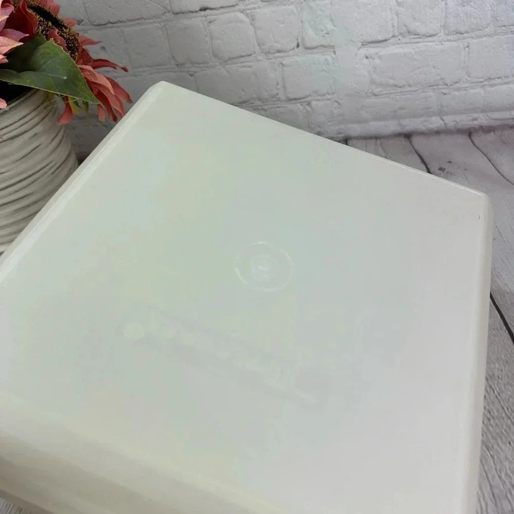 Vintage Tupperware SNACK STOR container square
